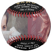 おめでとうございますグラッドブラック卒業2写真 ソフトボール (正面)