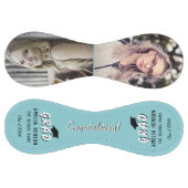 おめでとうございますグラッドミントブルー2写真卒業 ソフトボール (パネル)