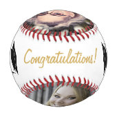 おめでとうございますゴールデン卒業2フォトバス 野球ボール (裏面)