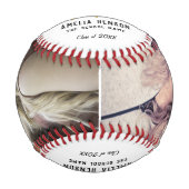 おめでとうございますゴールデン卒業2フォトバス 野球ボール (正面)