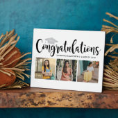 おめでとうございますシルバー3写真2025卒業 フォトプラーク (側面)