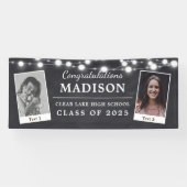 おめでとうございますチョークのストリングライツグラード2 – 写真 横断幕 (横)