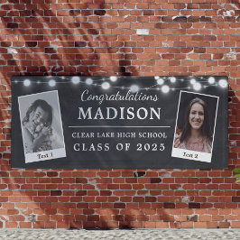 おめでとうございますチョークのストリングライツグラード2 – 写真 横断幕