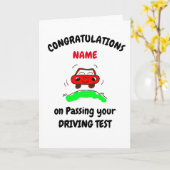 おめでとうございますドライビングテスト カード (黄色い花)