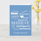 おめでとうございますナース退職！ カード (黄色い花)