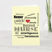 おめでとうございますナース退職！ カード (正面)