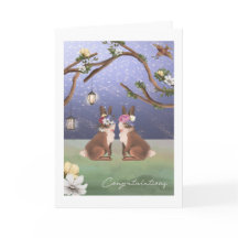 おめでとうございますバニーラビットレズビアンカップル