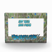 おめでとうございますピーコックF.ブルーcust.フォトブロック フォトブロック (正面)