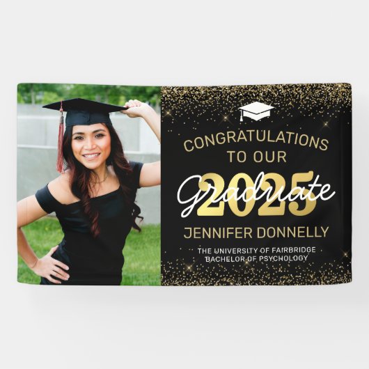 おめでとうございますフォト卒業バナー 横断幕 (横)