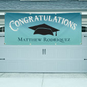 おめでとうございますブルースクール卒業バナー 横断幕