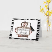 おめでとうございますプリンセス – お辞儀!車 カード (黄色い花)