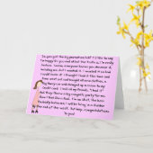 おめでとうございますプロモーションの贈り物（女性） カード (黄色い花)