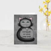 おめでとうございますペット カード (黄色い花)