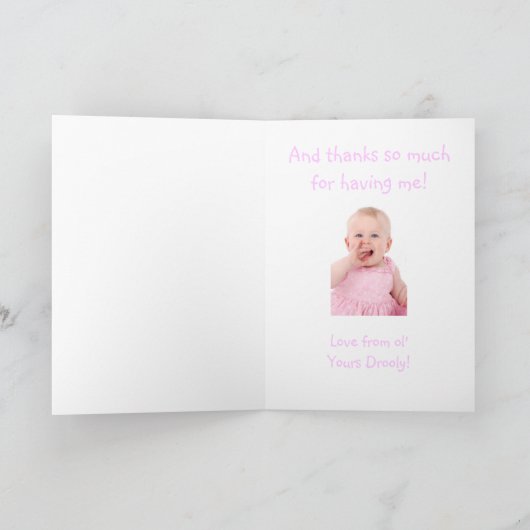 おめでとうございますママ新生児カード カード (内部)