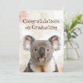 おめでとうございます卒業おもしろいコアリファイドユーモア車 カード (スタンド正面)