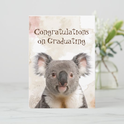 おめでとうございます卒業おもしろいコアリファイドユーモア車 カード (スタンド正面)