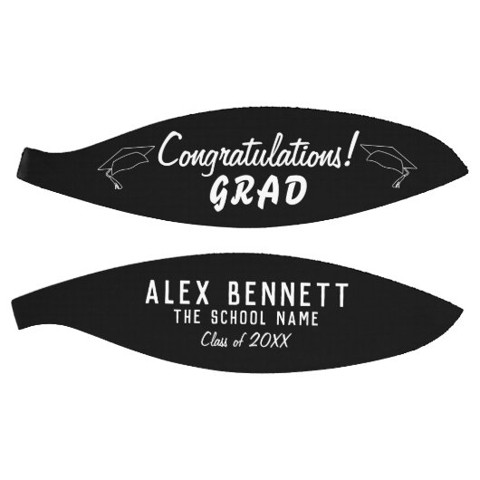 おめでとうございます卒業の白黒卒業Ba バスケットボール (パネル)