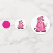 おめでとうございます卒業ガール卒業冠 コンフェッティ (正面)