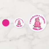 おめでとうございます卒業ガール卒業冠 コンフェッティ (裏面)