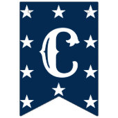 おめでとうございます卒業パーティーブルーホワイトデコール バンティングフラッグ (第1の旗)