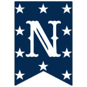 おめでとうございます卒業パーティーブルーホワイトデコール バンティングフラッグ (第3の旗)