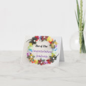 おめでとうございます卒業生 – マネーレイデザインカード 招待状 (正面)