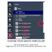おめでとうございます卒業詩女子グラッドキャップ カード