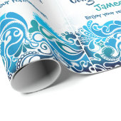 おめでとうございます名前の追加の削除 ラッピングペーパー (ロールコーナー)