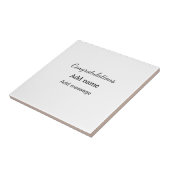 おめでとうございます名前メッセージシンプル大学院 タイル (側面)