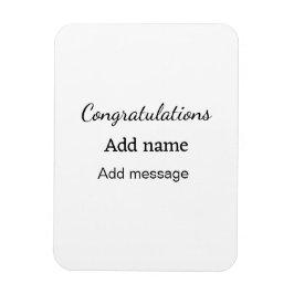 おめでとうございます名前メッセージシンプル大学院 マグネット