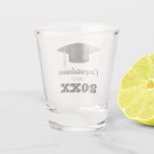 おめでとうございます大学大学院パーティー ショットグラス (裏面)