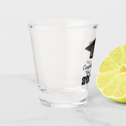 おめでとうございます大学大学院パーティー ショットグラス (左)