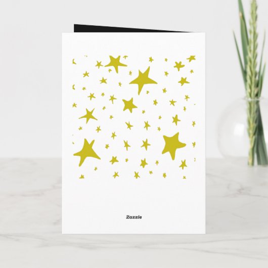 おめでとうございます大学院カードブラック&金ゴールドスター カード (裏面)