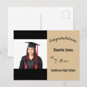 おめでとうございます大学院フォトイヤー・スクールポストカ ポストカード (正面/裏面)