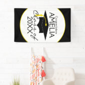 おめでとうございます大学院名前をカスタムする 横断幕 (インサイチュ)