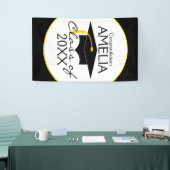 おめでとうございます大学院名前をカスタムする 横断幕 (トレードショー)