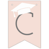 おめでとうございます大学院赤面ピンクパーティー バンティングフラッグ (第1の旗)