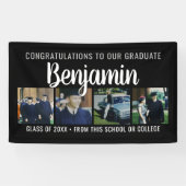 おめでとうございます大学院4フォトスクリプト名パーティー 横断幕 (横)