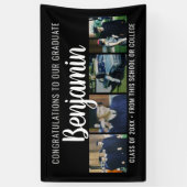 おめでとうございます大学院4フォトスクリプト名パーティー 横断幕 (縦)