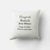 おめでとうございます大学院add name class school クッション (裏面)