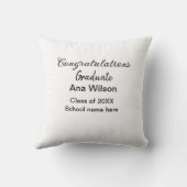 おめでとうございます大学院add name class school クッション (裏面)