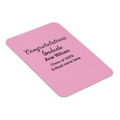 おめでとうございます大学院add name class school マグネット (右側)