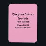 おめでとうございます大学院add name class school マグネット<br><div class="desc">デザイン</div>