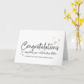 おめでとうございます婚約さん結婚 カード (黄色い花)