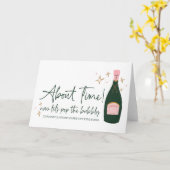 おめでとうございます婚約さん結婚 カード (黄色い花)