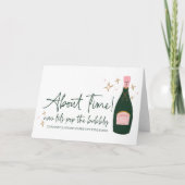 おめでとうございます婚約さん結婚 カード (正面)