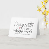 おめでとうございます婚約さん結婚 カード (黄色い花)