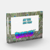 おめでとうございます孔雀F.お客様。カラーフォトブロック フォトブロック (左)