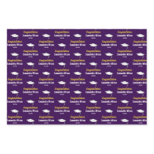 おめでとうございます学名ダークパープル金ゴールドホワイト