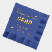 おめでとうございます学年クラス 箔ナプキン (左)